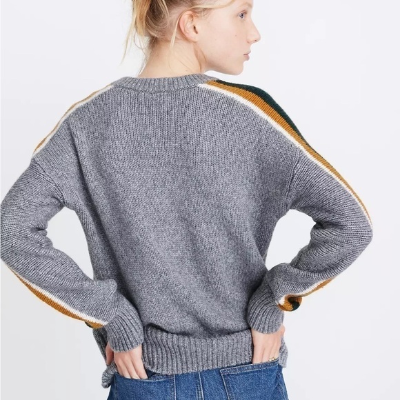 MADEWELL Striped Heath Pullover Sweater size XXS - Picture 3 of 8